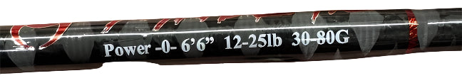 Witch Doctor WDTSPS660 Slow Pitch 6'5" 12-25lb 30-80G Spinning 0-Power Rod