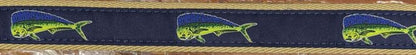 Zep Pro Ribbon Belt Navy Action Dolphin-Roller Buckle Buff