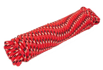 Steel Core 3/8" x 100' Braided Polypropylene Rope