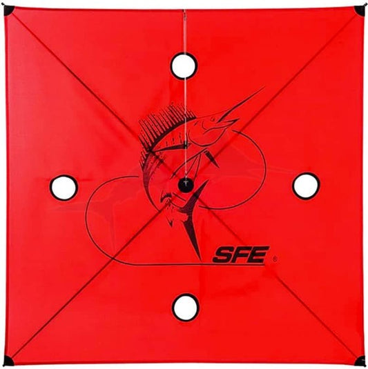 SFE All Wind Fishing Kite (5-25MPH) Red