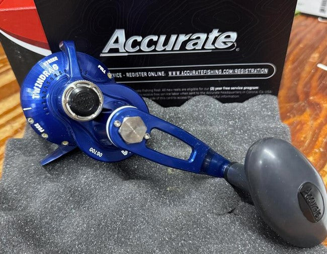 Accurate BV-400-BL Boss Valiant 400 Custom Reel Blue Custom