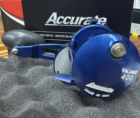 Accurate BV-400-BL Boss Valiant 400 Custom Reel Blue Custom