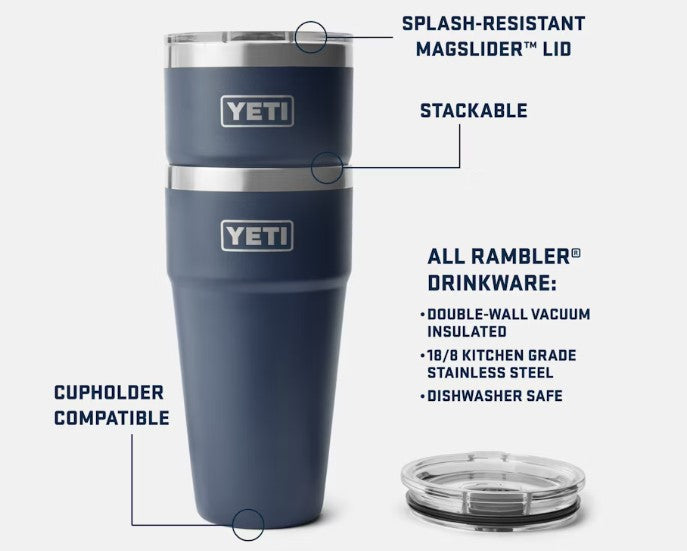 YETI Rambler 30oz Stackable Cup With Magslider Lid