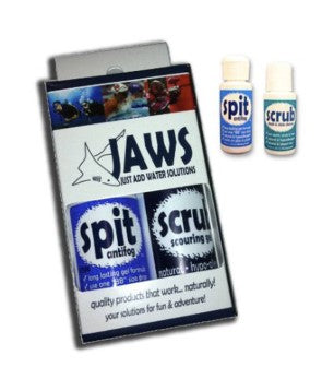 Jaws Spit and Scrub Antifog - Cleaner Combo Pack.