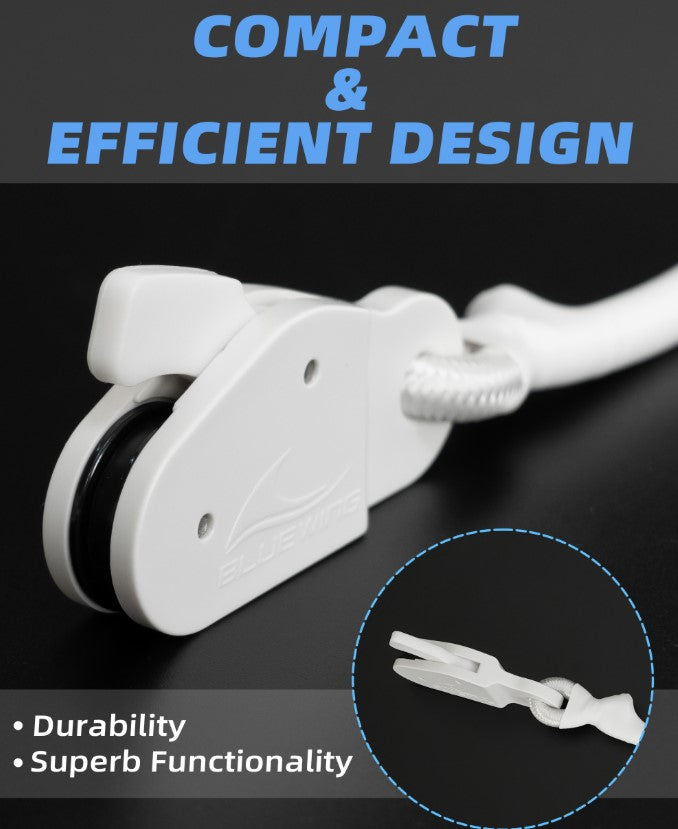 Bluewing Outrigger Halyard Lock Pulley - White.