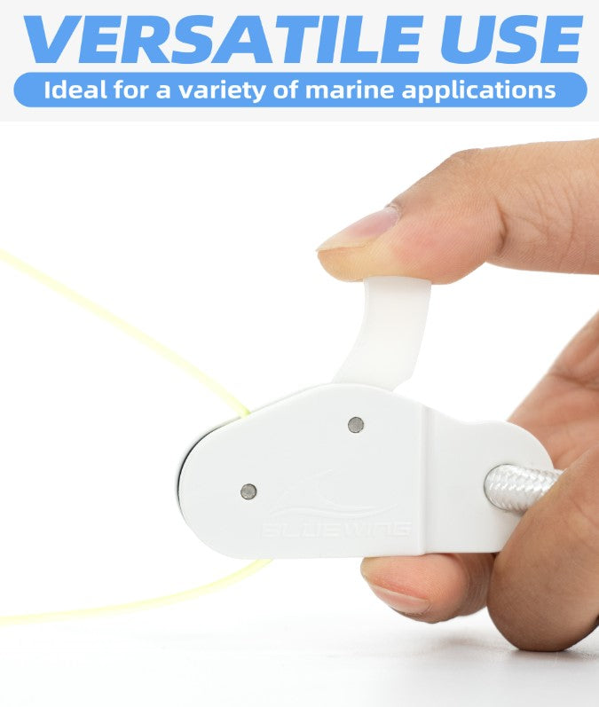 Bluewing Outrigger Halyard Lock Pulley - White.