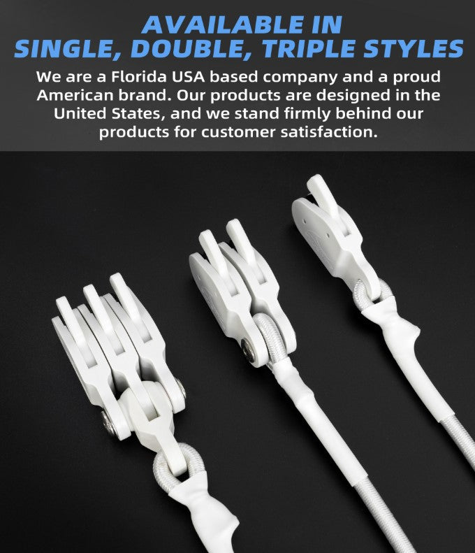 Bluewing Outrigger Halyard Lock Pulley - White.