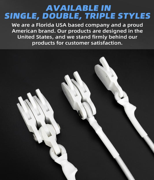 Bluewing Outrigger Halyard Lock Pulley - White.