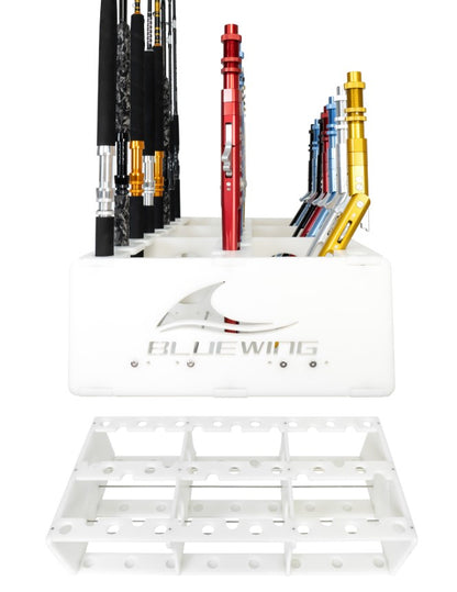 45 Fishing Rods Storage Rack Trolling Aluminum Bent Butt Rod Rack Rods Holder for Rods and Reel Combos