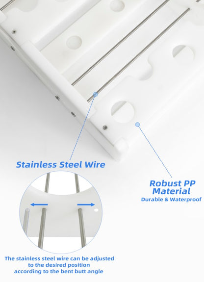 45 Fishing Rods Storage Rack Trolling Aluminum Bent Butt Rod Rack Rods Holder for Rods and Reel Combos