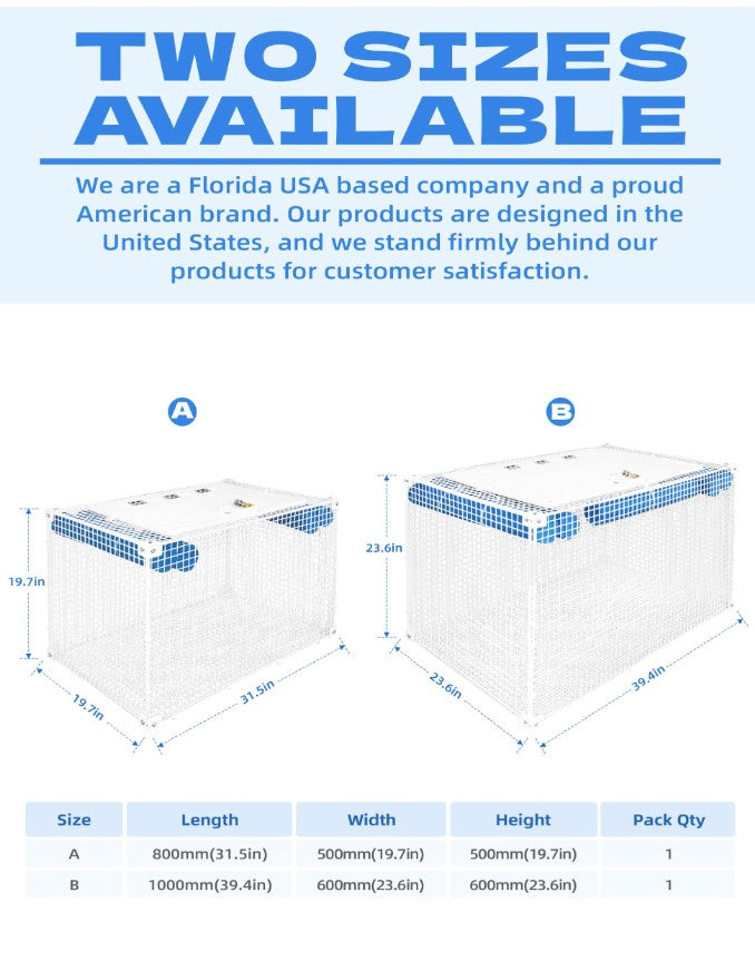 Bluewing Floating Live Bait Pen Bait Cage
