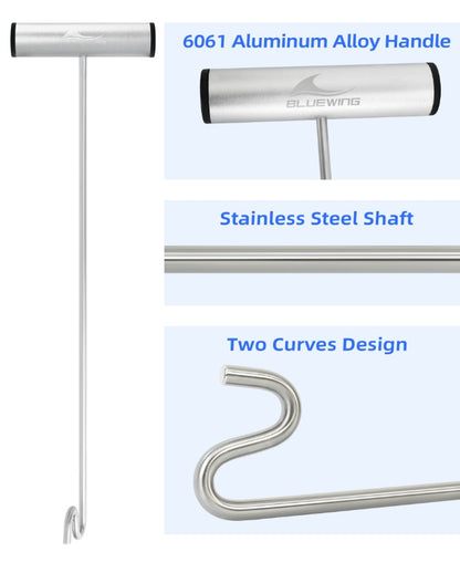 Bluewing Super Heavy Duty Dehooker Silver 20" Inch.