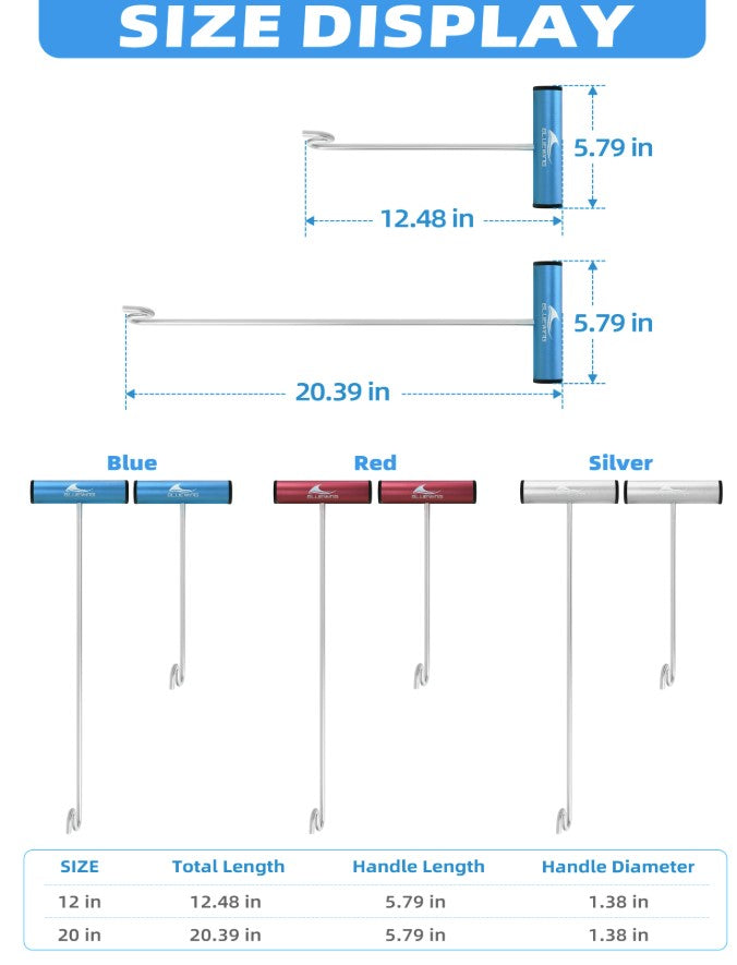 Bluewing Super Heavy Duty Dehooker Silver 20" Inch.