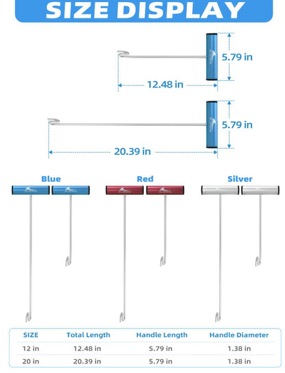 Bluewing Super Heavy Duty Dehooker Silver 20" Inch.