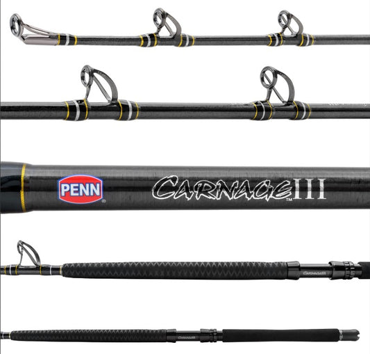 Penn CARWCIII80150C70 Carnage III Conventional West Coast Boat Rod 7' 80-150lb.