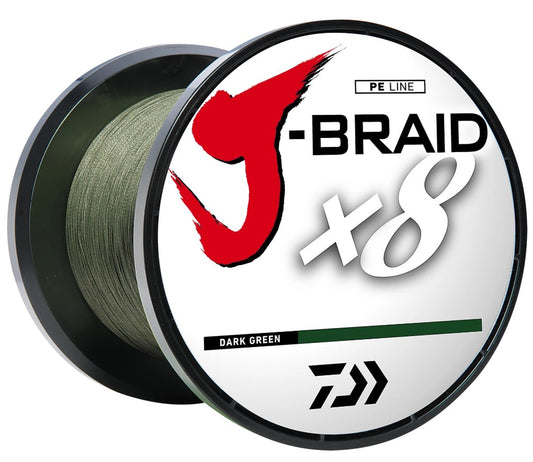 Daiwa JB8U20-3000DG J-Braid x8 20lb 3000m/3300yd Dark Green