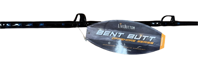 Livebottom LBCDD60 Offshor Series Bent Butt Conventional Rod With Roller Tip 6' 250lb