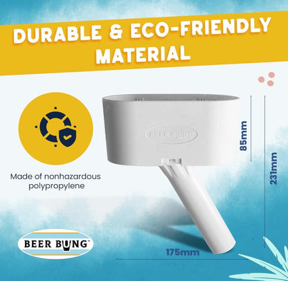 Beer Bung Premium Boat Cup Holder in 30-Degree Angled Rod Holder.