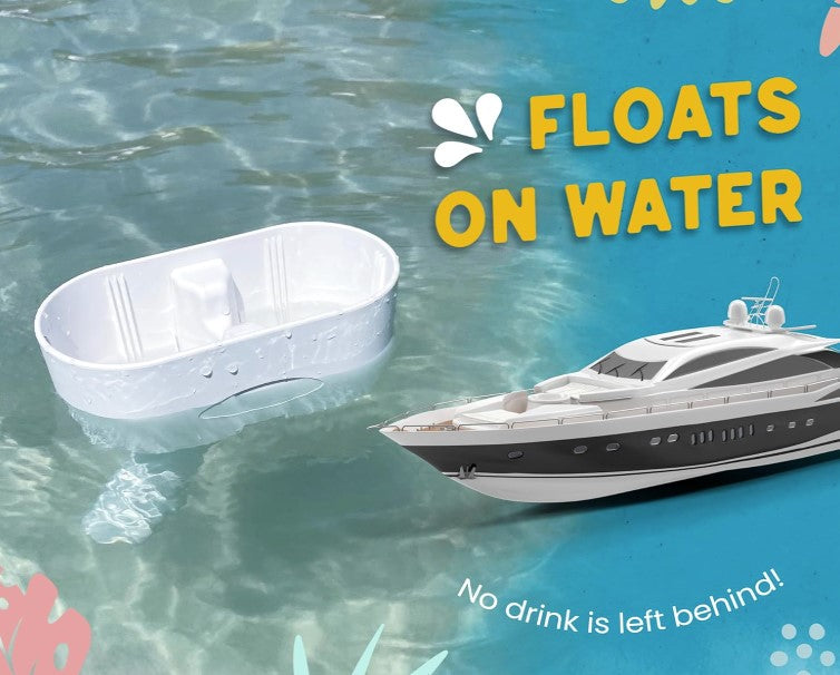 Beer Bung Premium Boat Cup Holder in 30-Degree Angled Rod Holder.