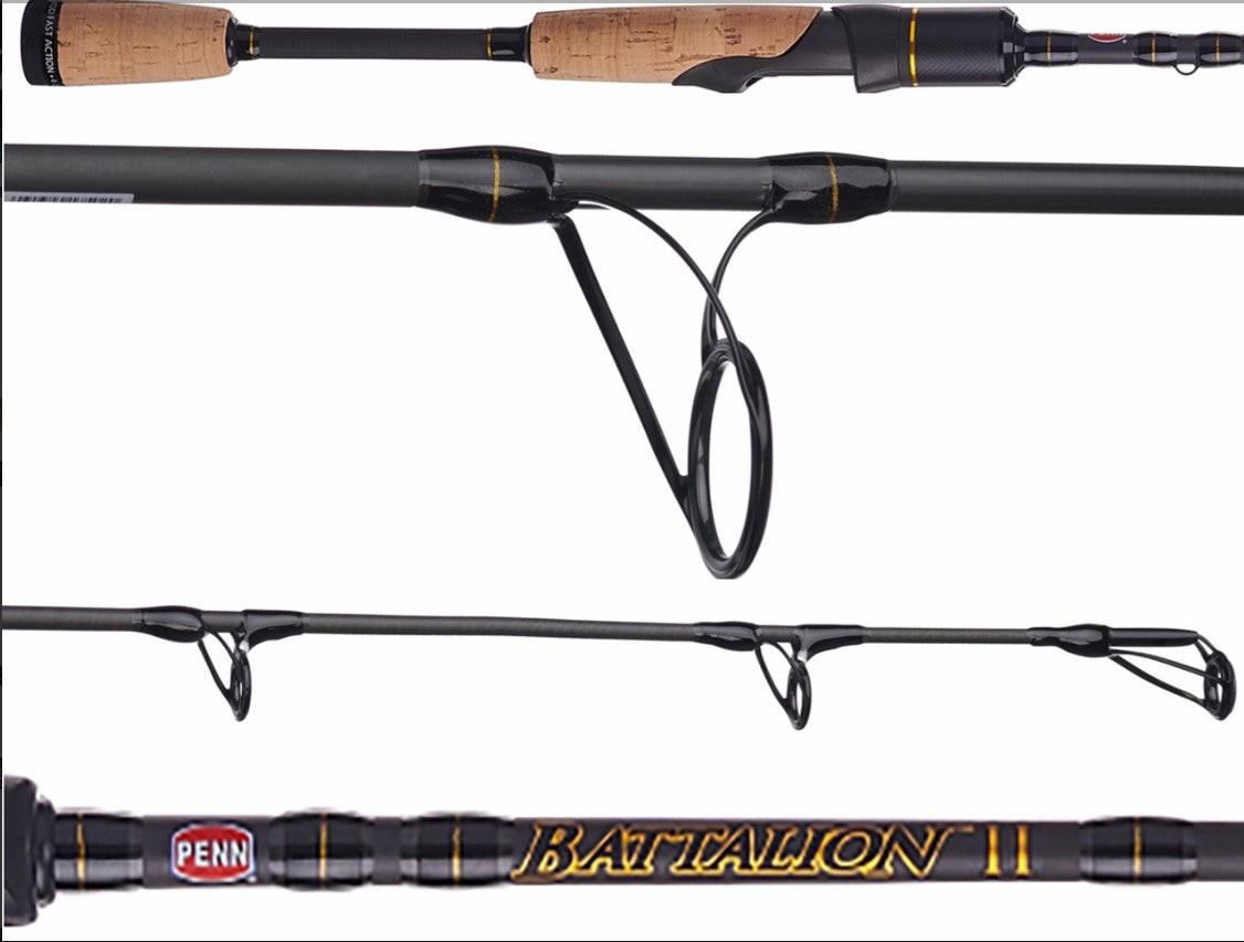 Penn BATINII815S70SG Battalion II Inshore Spinning Rod Split Grip 7' 8-15lb
