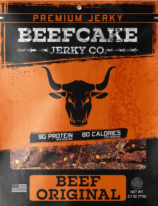 BeefCake Jerky 2.07 Ounce Ziploc Bag.
