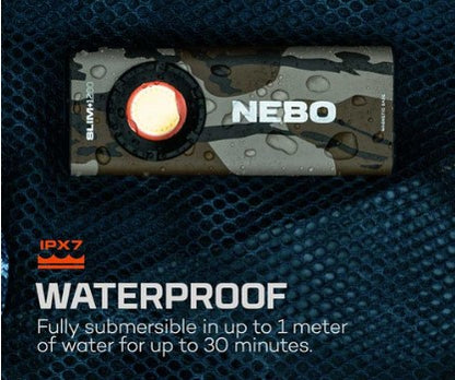 NEBO SLIM+ 1200 Rechargeable Pocket Light - Mossyoak Bottomlands.