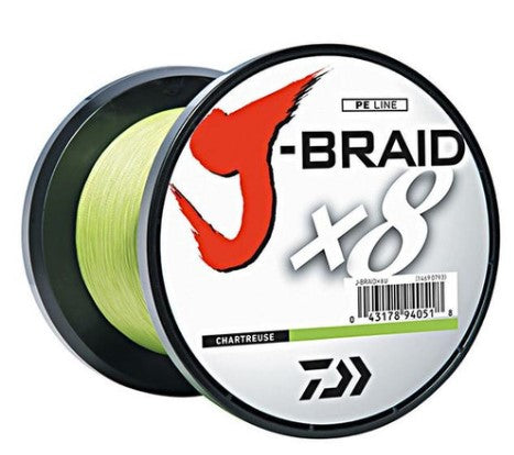 Daiwa J-Braid X8 3000M/3300yd Chartreuse 8lb
