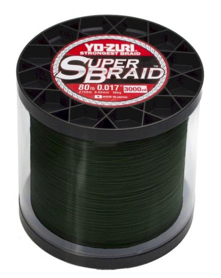 Yo-Zuri SuperBraid - 3000 yds - 80 lb - Dark Green