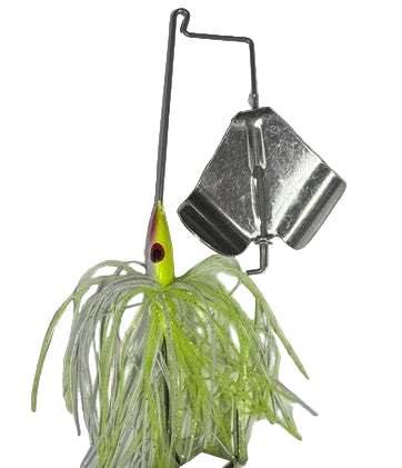 Wahoo Fishing Products Buzz Bait 4/0 Hook White Chartreuse
