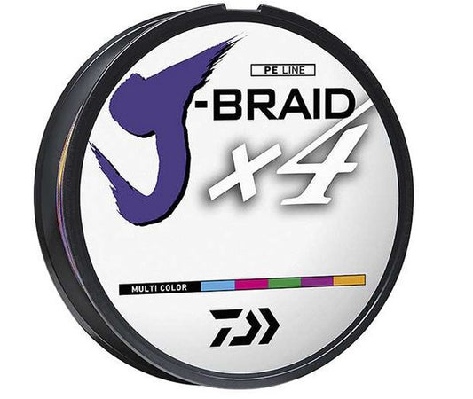Daiwa J-Braid X4 Braided Line - Multi-Color 550yd
