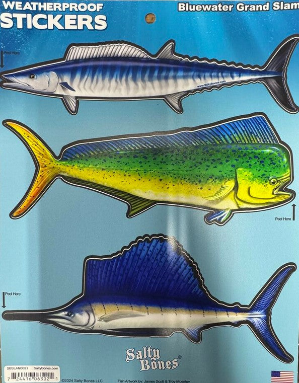 Salty Bones Grand Slam Weatherproof Stickers