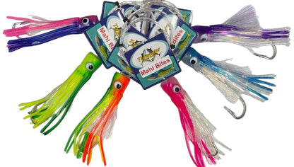 Tormenter Mahi Bites Rigged Trolling Plastic Squid Lure