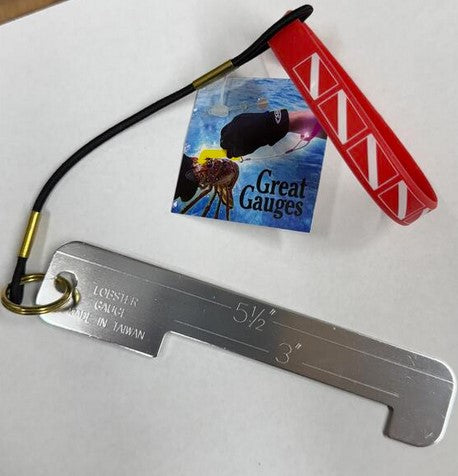 Lobster Aluminum Gauge Rubber Bracelet With Bungee 5 1/2" / 3"