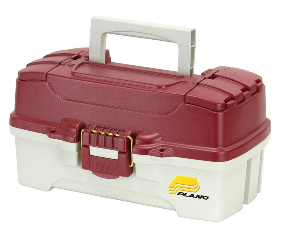 Plano 1-Tray Tackle Box w/Dual Top Access - Red Metallic/Off White