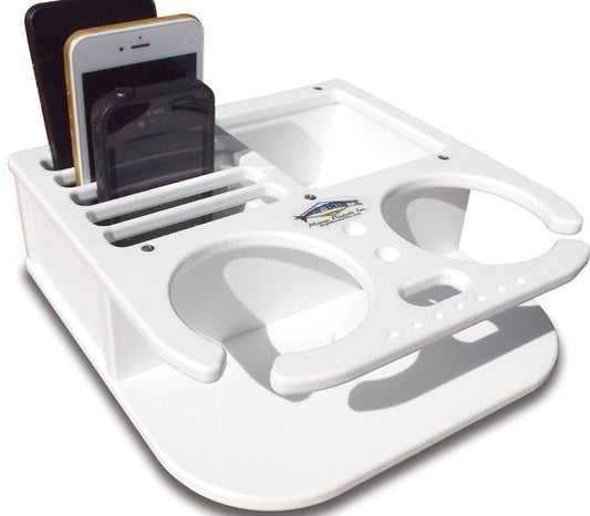 Deep Blue 2 Cup Drink Holder & Cell Phone Storage Box