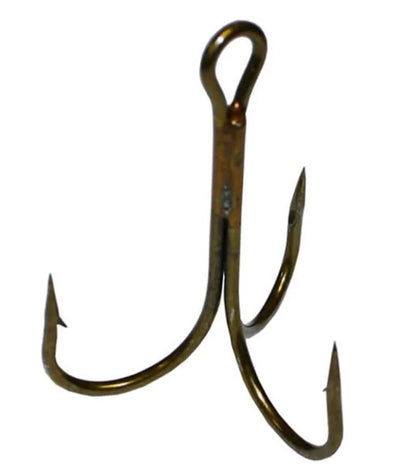 Eagle Claw 12060-089 Lake & Stream Bronze Treble Hooks 8/0 36 Bulk Pack