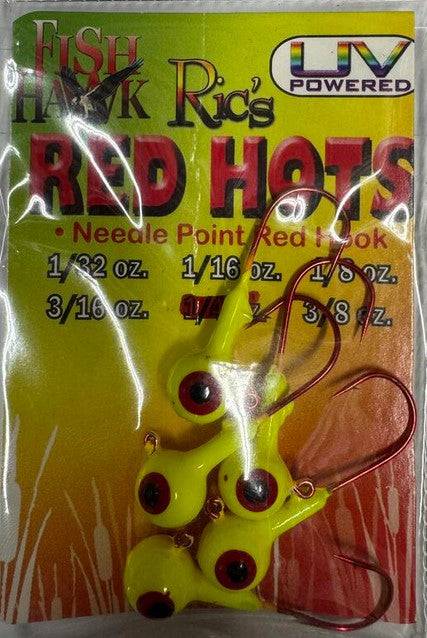 Fish Hawk Ric's Red Hots Jig Head Red Hook