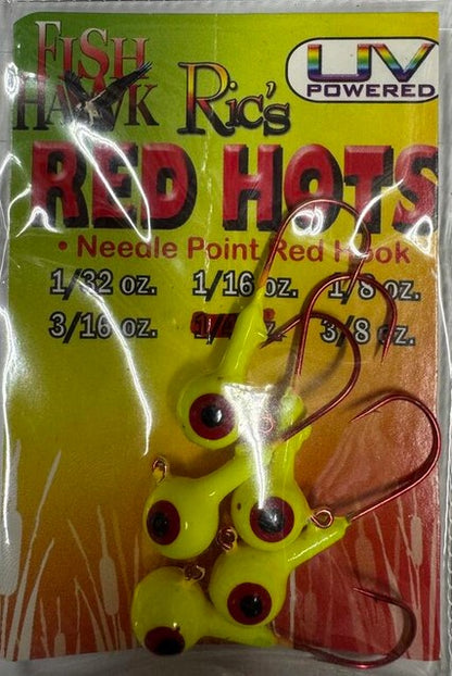 Fish Hawk Ric's Red Hots Jig Head Red Hook