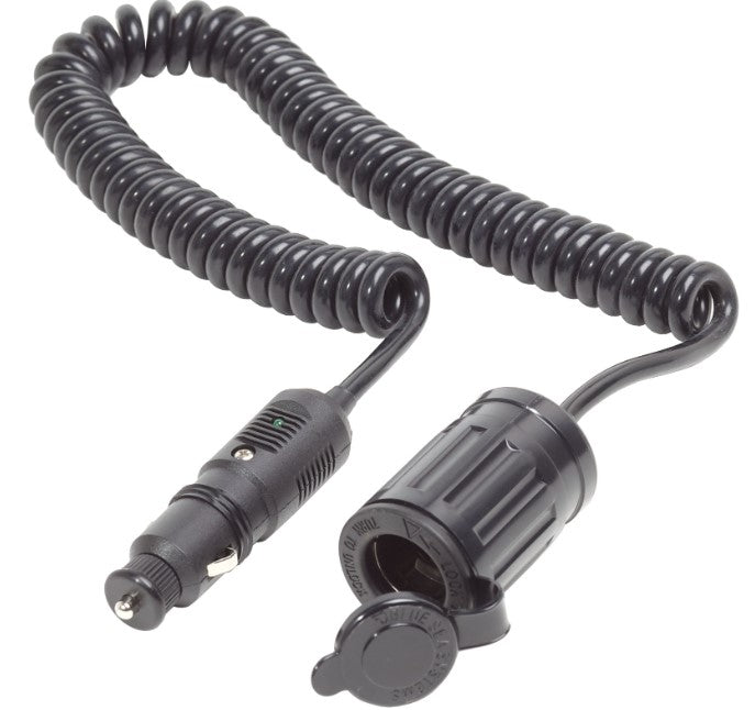 Blue Sea Moisture Resistant 12 Volt Plug Extension with Built-in Fuse and Watertight Cap.