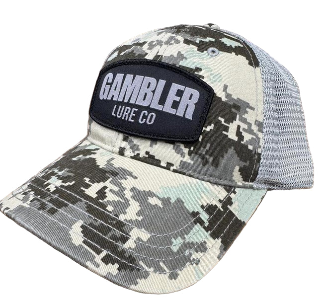 Gambler Digital Camo Snapback Trucker Hat