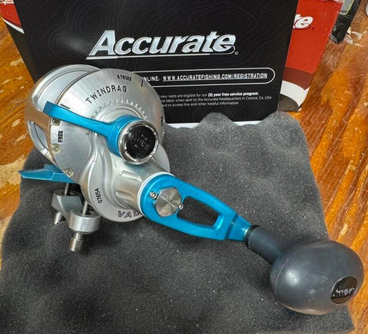 Accurate Valiant BV 500 6:1 BV-500-SMIB Custom Silver Matte Ice Reel