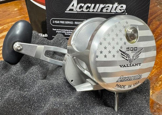Accurate Valiant 2  VT2-500-USA Custom 500 USA Flag Reel 2 Speed