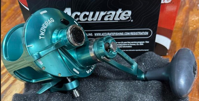 Accurate Valiant 2 VT2-600-SF 600 Custom Seafoam Reel 2 Speed