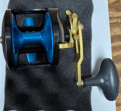 Accurate Tern 2 TXD-600X-MBIBG Custom Matte Black / Ice Blue / Gold Reel