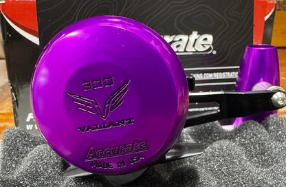 Accurate Valiant 2 SPJ VT-300-SPJ-PUB Custom Purple Black Reel