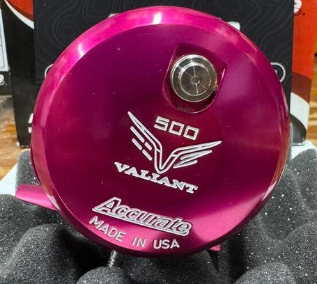 Accurate Valiant 2 VT2-500-HP Custom 500 Hot Pink Reel 2 Speed