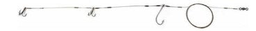 Sea Striker Live Bait King Rig Double Treble with Nose Hook