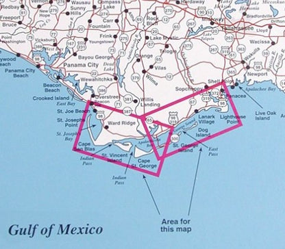 Top Spot Map N-230 Port St. Joe to Apalachicola