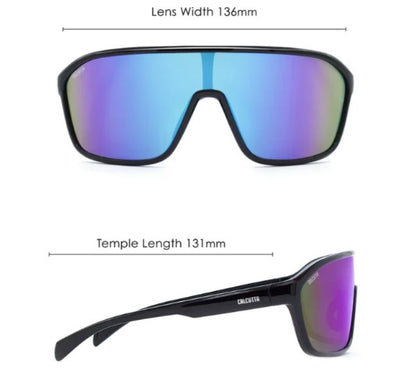 Calcutta Raptor Sunglasses Black Frame Blue lens