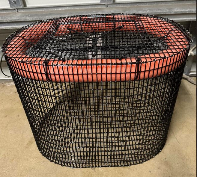 Rob's Reel Bait Round Floating Bait Cage: Mini Oval 24" x 18" x 18"